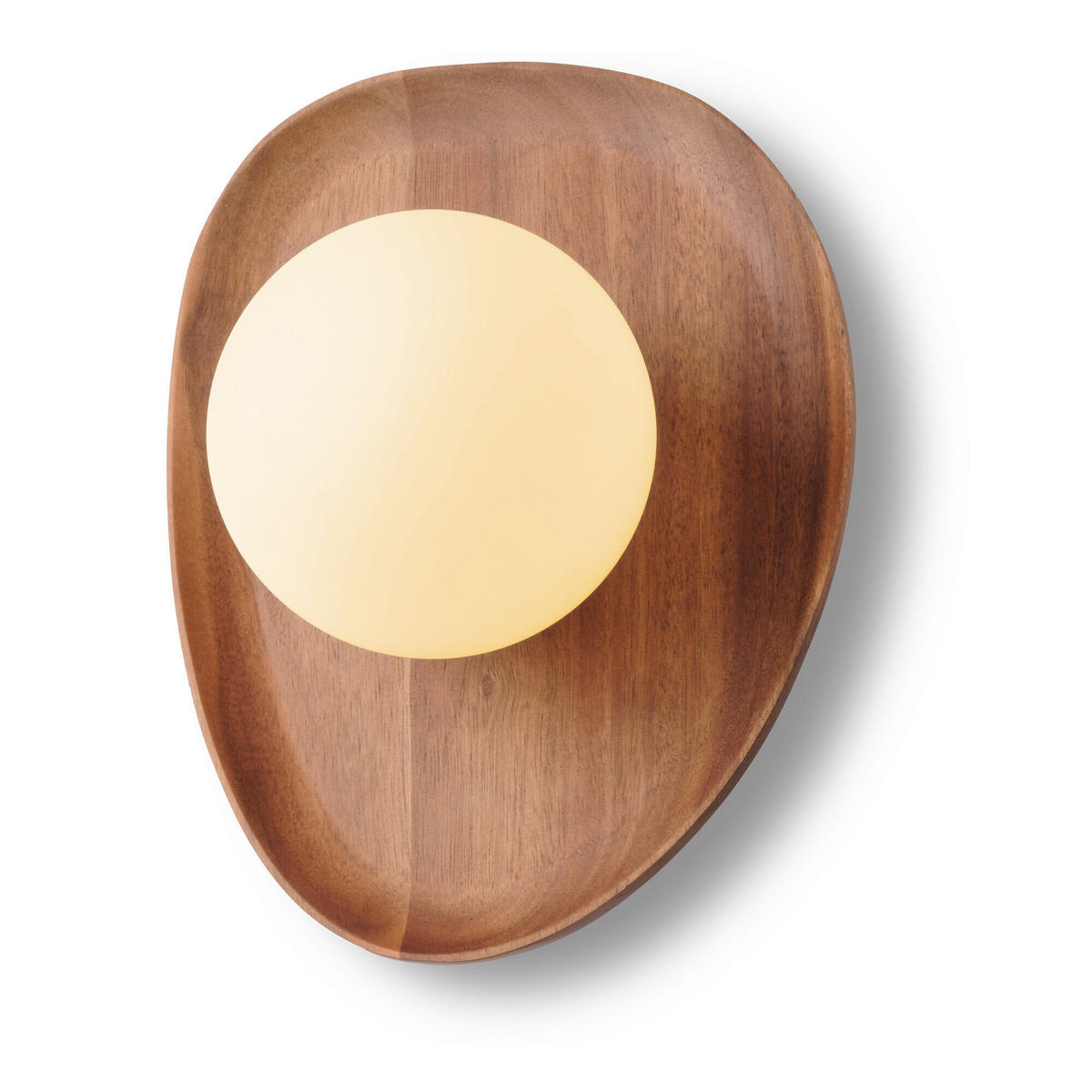 WANDLEUCHTE 20/13,5/26 cm   - Akaziefarben, Basics, Glas/Holz (20/13,5/26cm) - Osram