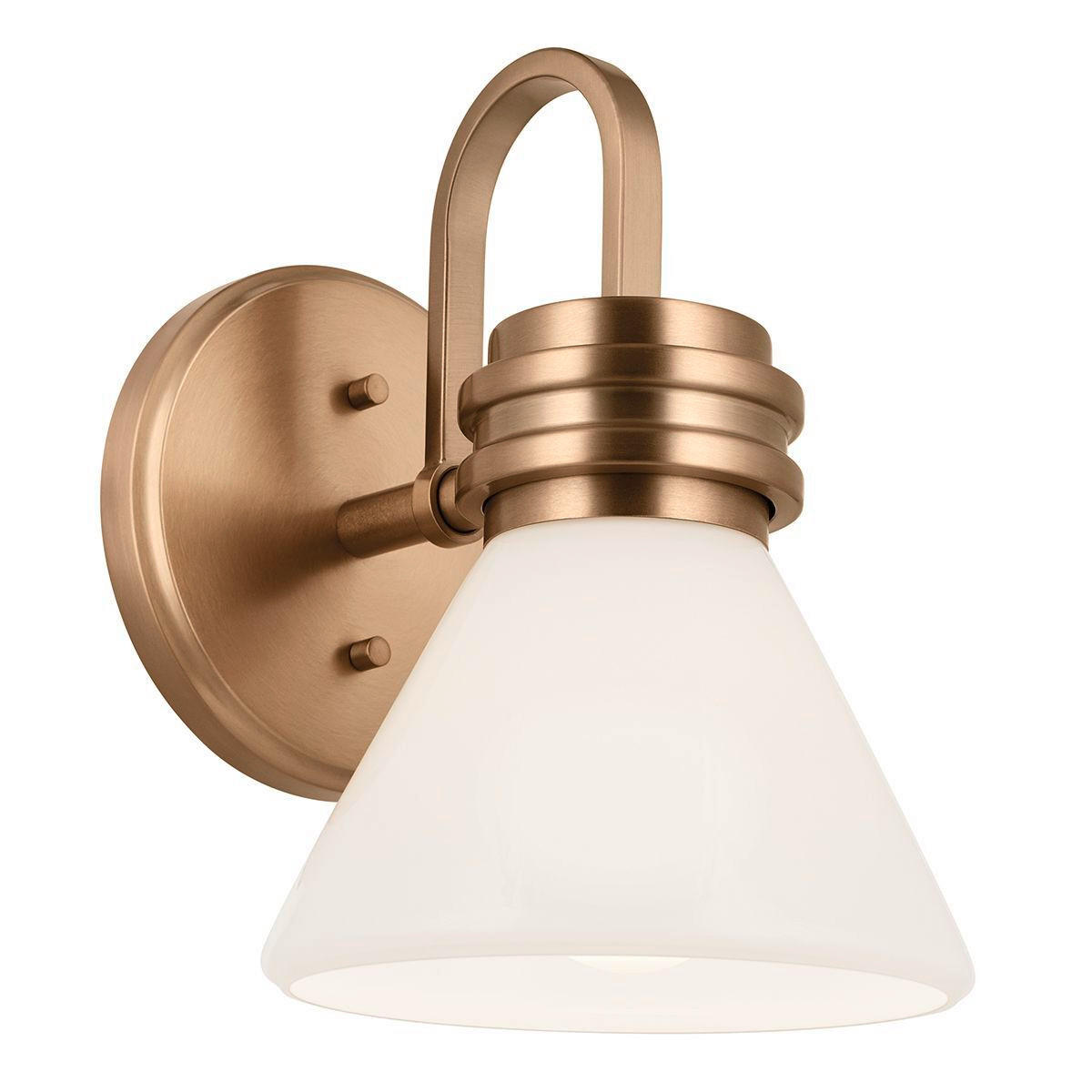 VÄGGLAMPA FÖR BADRUM Masthead   - champagne/svart, Klassisk, metall/glas (2,40/1,78/2,15cm) - Elstead Lighting