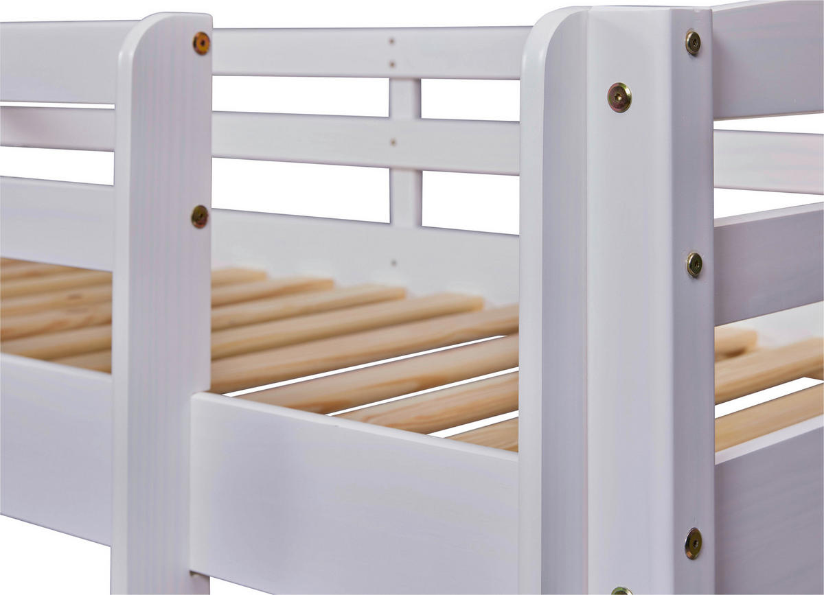 ETAGENBETT - Weiß, KONVENTIONELL, Holz (90/200cm) - Livetastic