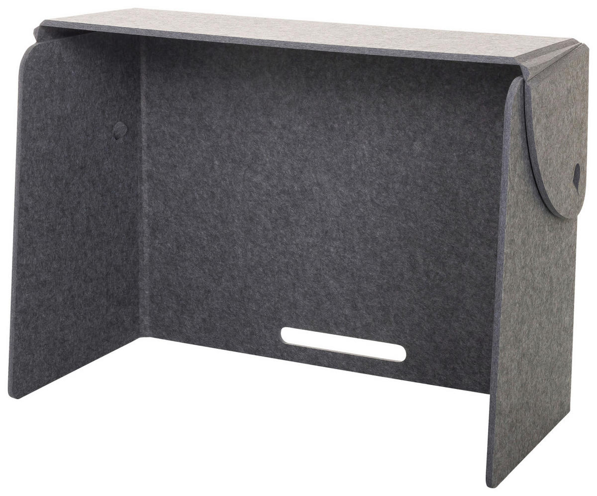 TRENNWAND Textil, Kunststoff Grau  - Grau, Basics, Kunststoff/Textil (84/58/40cm) - MID.YOU