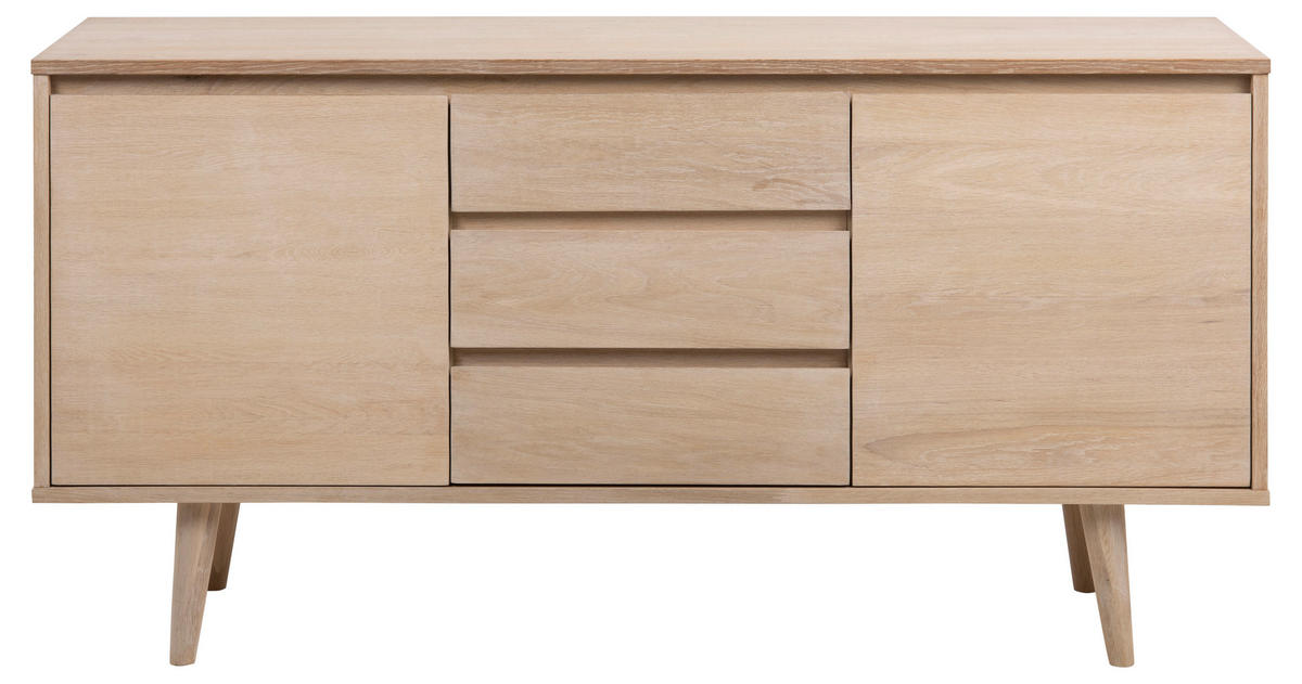 KOMMODE Nagano  in 150/75/40 cm  - Eiche Bianco/Naturfarben, Design, Holz/Holzwerkstoff (150/75/40cm) - MID.YOU