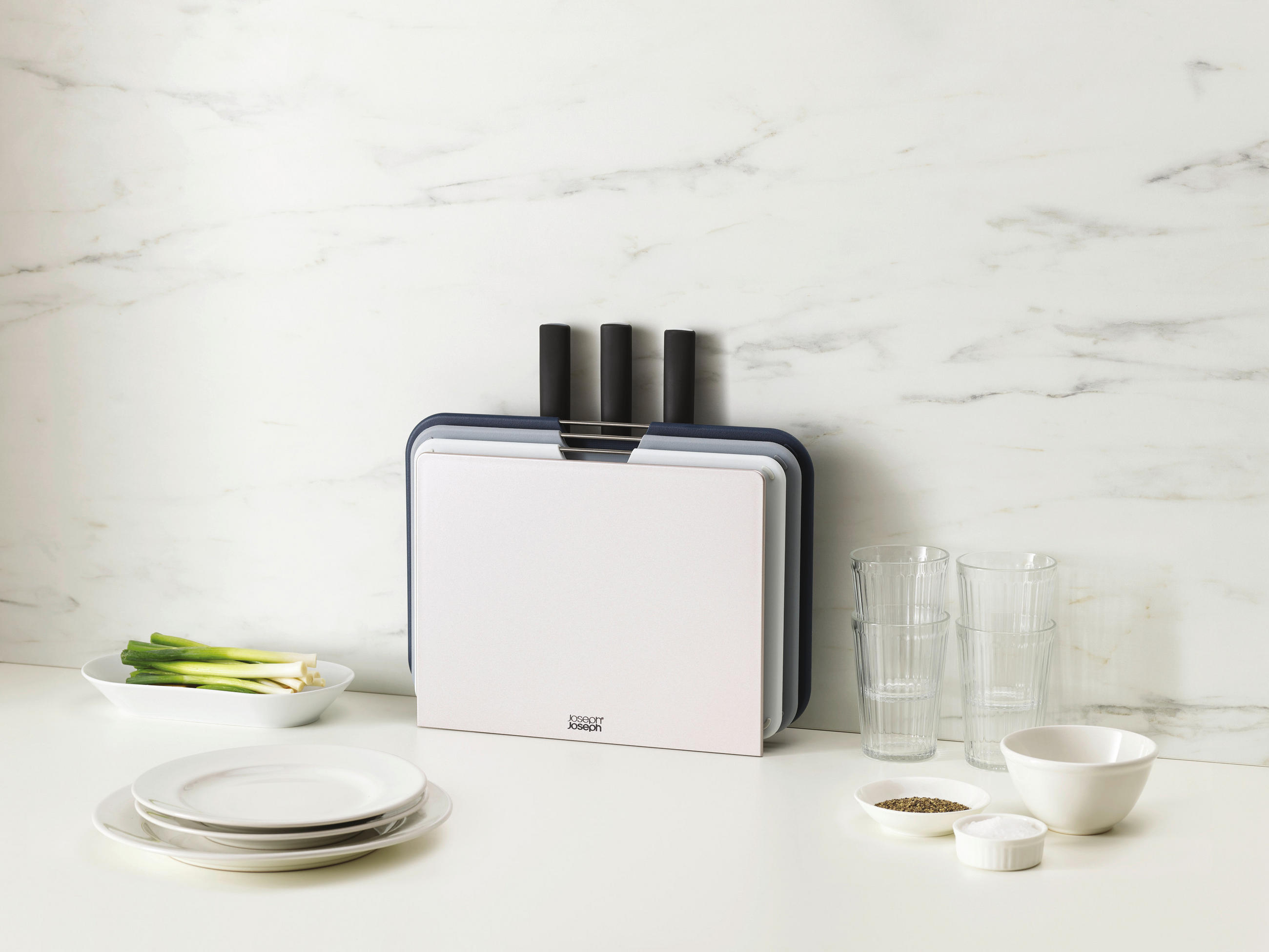 SET DASAKA ZA REZANJE  plastika, metal   - siva, Basics, metal/plastika - Joseph Joseph