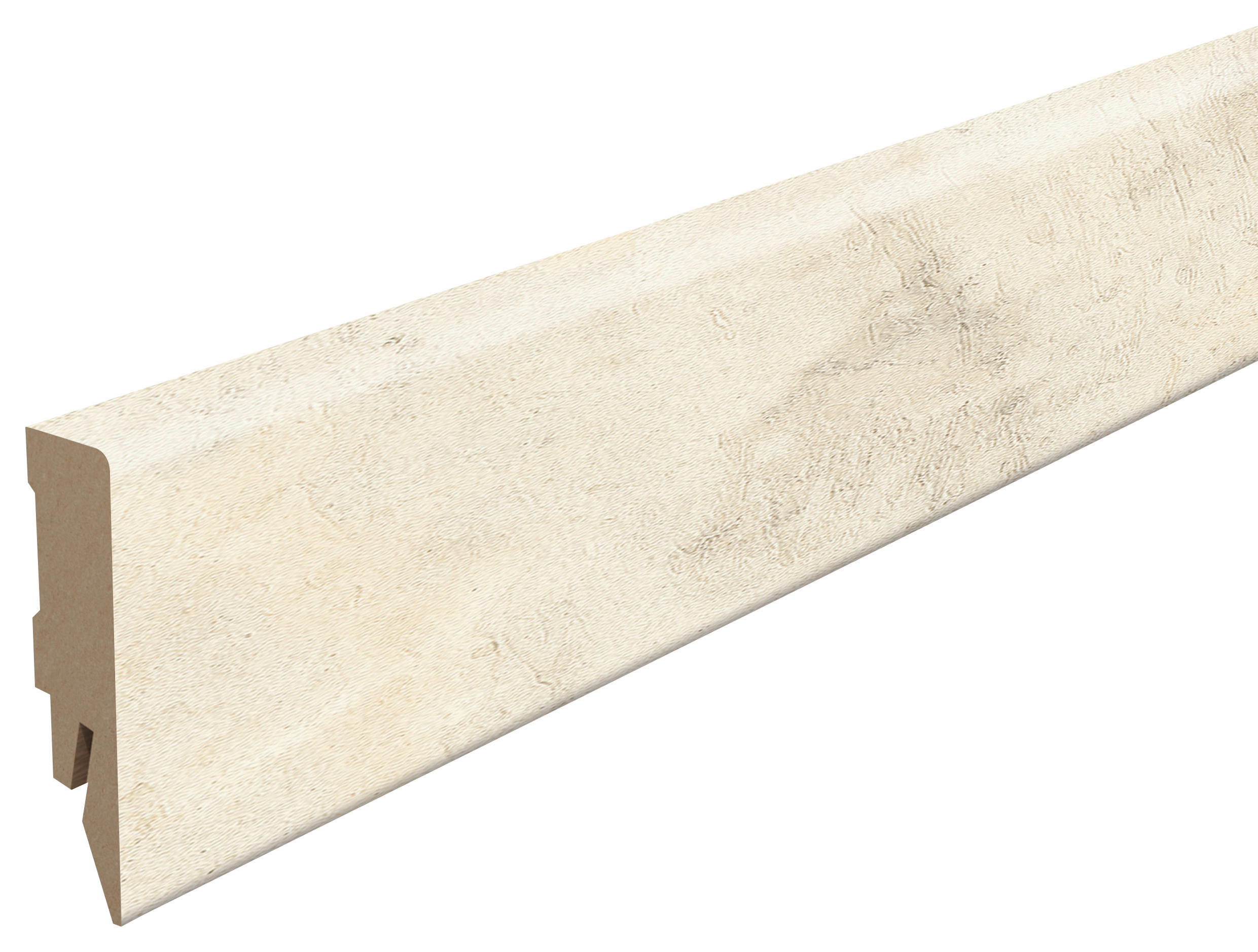 SOCKELLEISTE, Beton weiß Weiß  - Weiß, KONVENTIONELL, Holzwerkstoff (240/1.4/5.8cm) - Egger Holzwerkstoffe