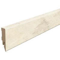 SOCKELLEISTE, Beton weiß - Weiß, KONVENTIONELL, Holzwerkstoff (240/1.4/5.8cm) - Egger Holzwerkstoffe