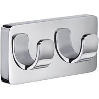 DOPPELHAKEN in Chromfarben  - Chromfarben, Basics, Metall (9/4,5/2,8cm)