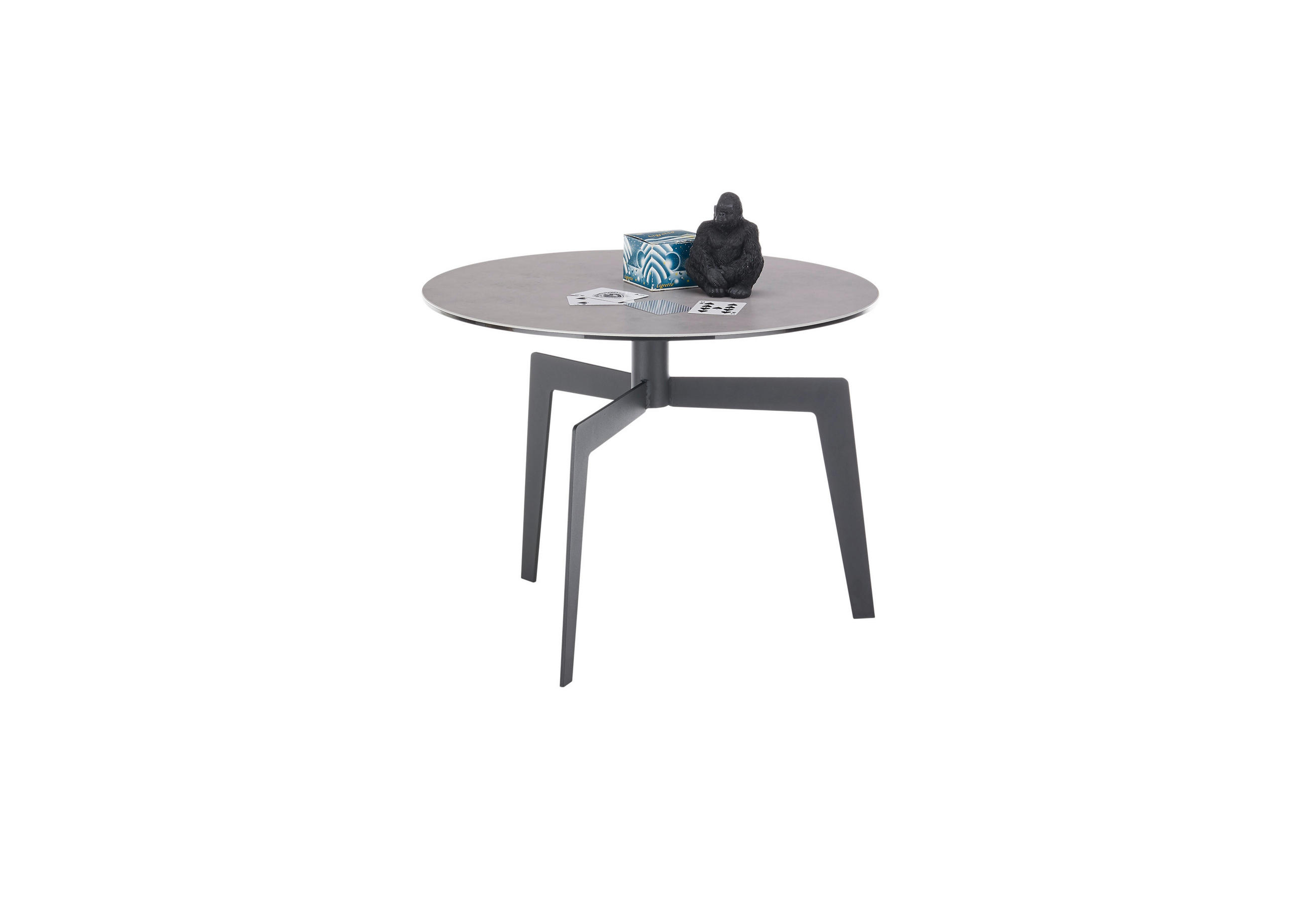 KLUB STOČIĆ  siva, crna  - siva/crna, Dizajnerski, metal/keramika (60/60/45cm) - Boxxx