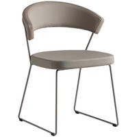 STUHL - Greige, Design, Textil/Metall (57/75,5/52cm) - Connubia 