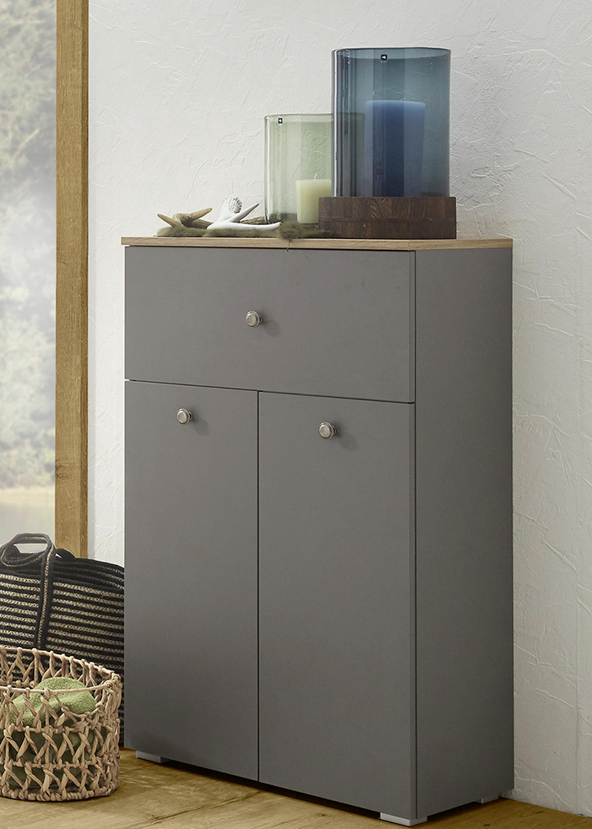UNTERSCHRANK 60/97,1/33 cm   - Grau, LIFESTYLE, Holzwerkstoff (60/97,1/33cm) - Xora