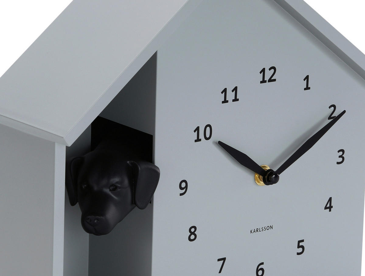 WANDUHR  Hellgrau  - Hellgrau, Basics, Kunststoff (24.9/27cm) - Karlsson