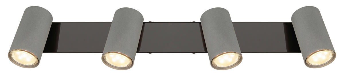 STRAHLER - Schwarzchrom/Grau, Design, Metall (56/10/12cm) - Globo