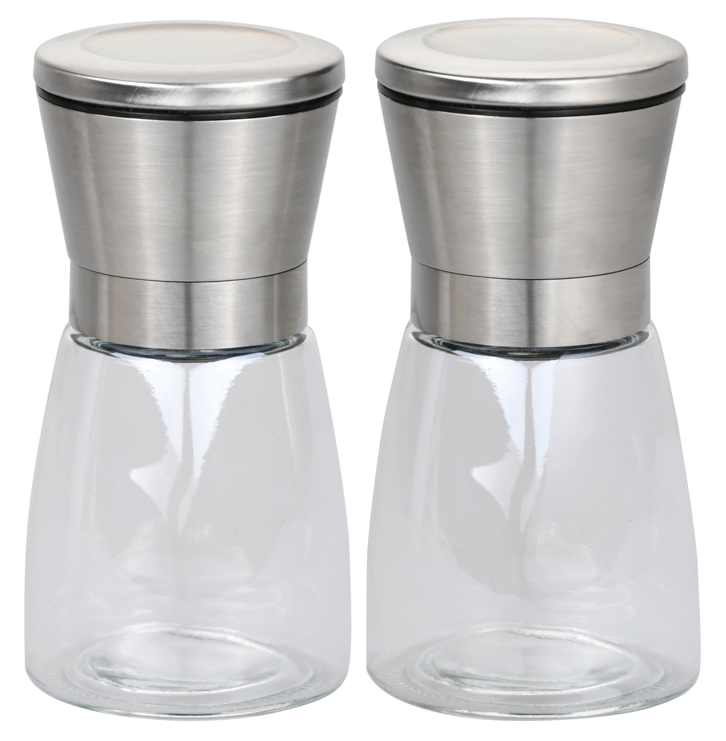 MLIN ZA SO I BIBER        6,5/13,5 cm      - providno/srebrna, Osnovno, staklo/metal (6,5/13,5cm) - Kesper