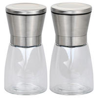 MLIN ZA SO I BIBER        6,5/13,5 cm      - providno/srebrna, Osnovno, staklo/metal (6,5/13,5cm) - Kesper