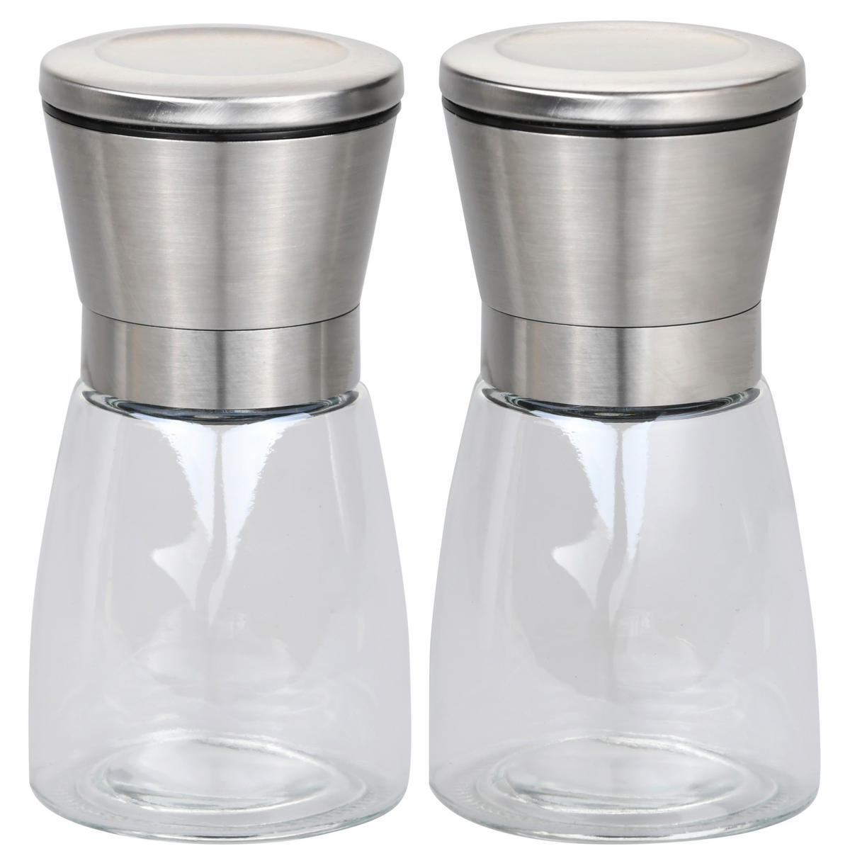 MLIN ZA SO I BIBER        6,5/13,5 cm      - providno/srebrna, Osnovno, staklo/metal (6,5/13,5cm) - Kesper