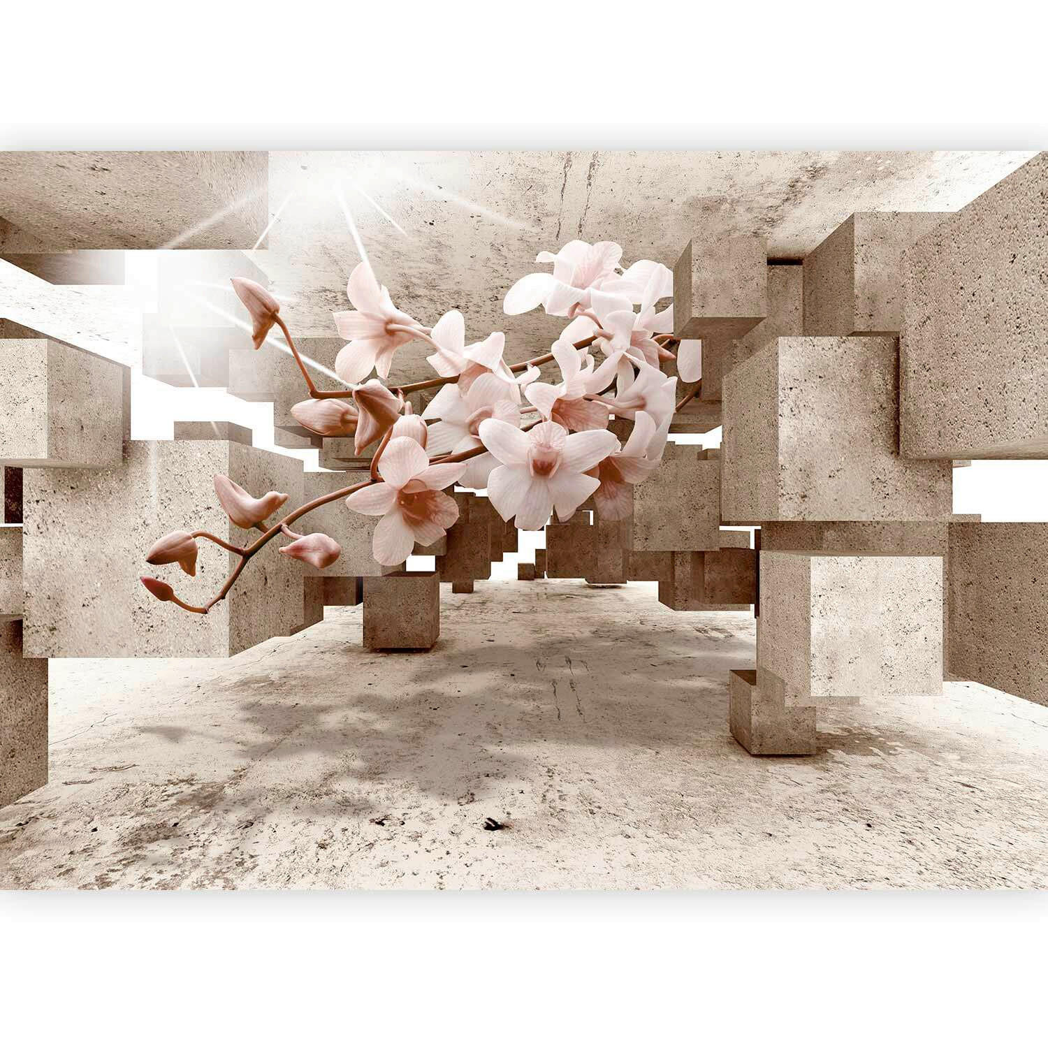 FOTOTAPETE - Pink/Beige, LIFESTYLE, Textil (400/280cm) - artgeist