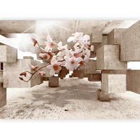 FOTOTAPETE - Pink/Beige, LIFESTYLE, Textil (400/280cm) - artgeist