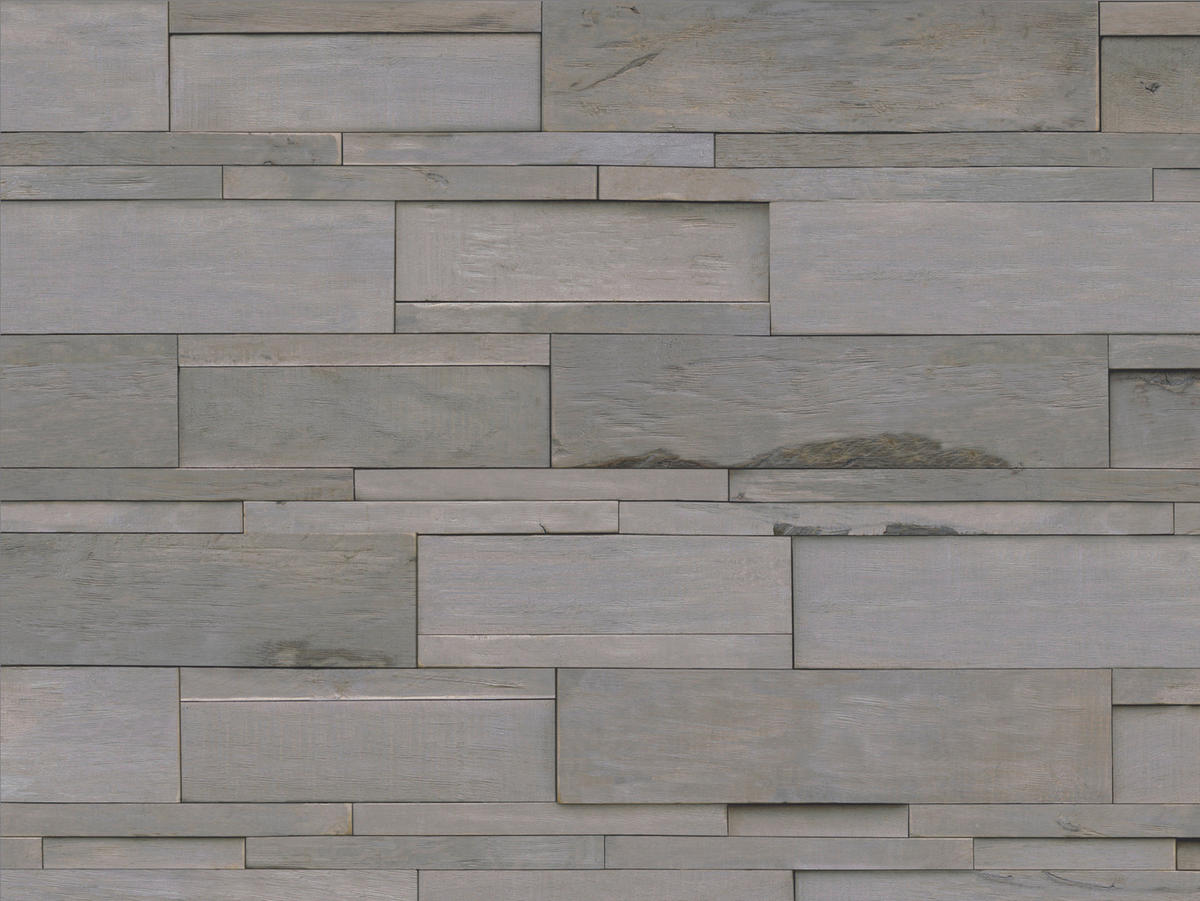 WANDVERKLEIDUNG - Grau, Basics, Holz (56/20/2cm)