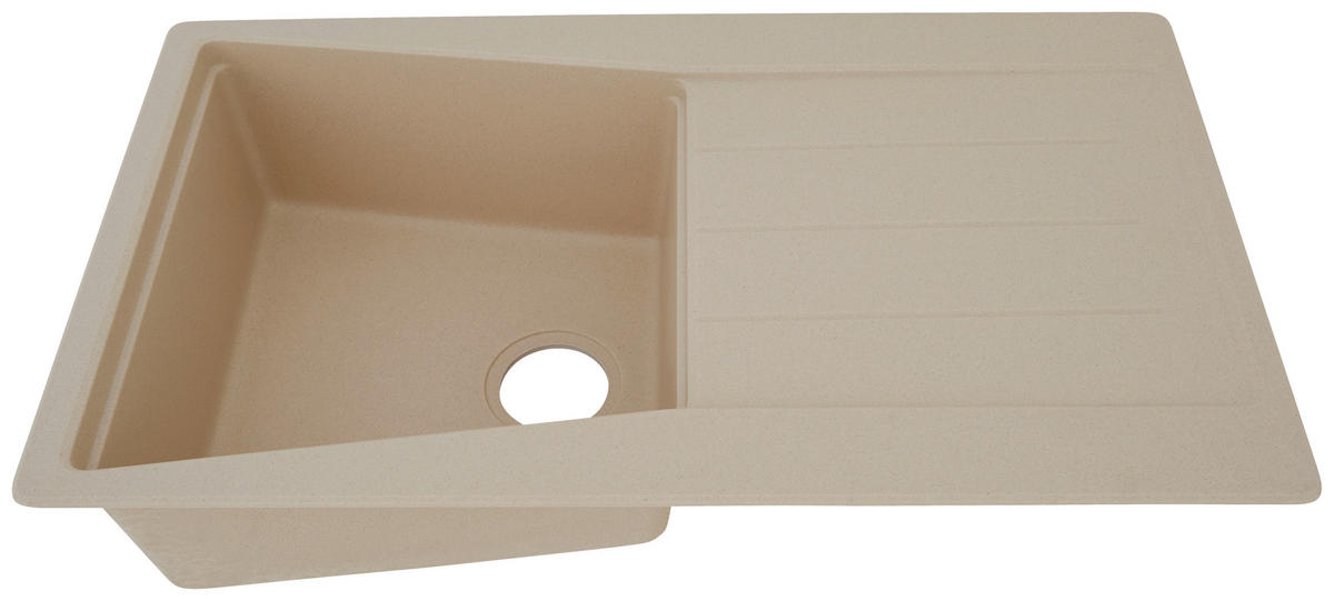 SPÜLE 1725SEATTLE86X50B  - Beige, Trend, Stein (86/20/50cm) - Respekta