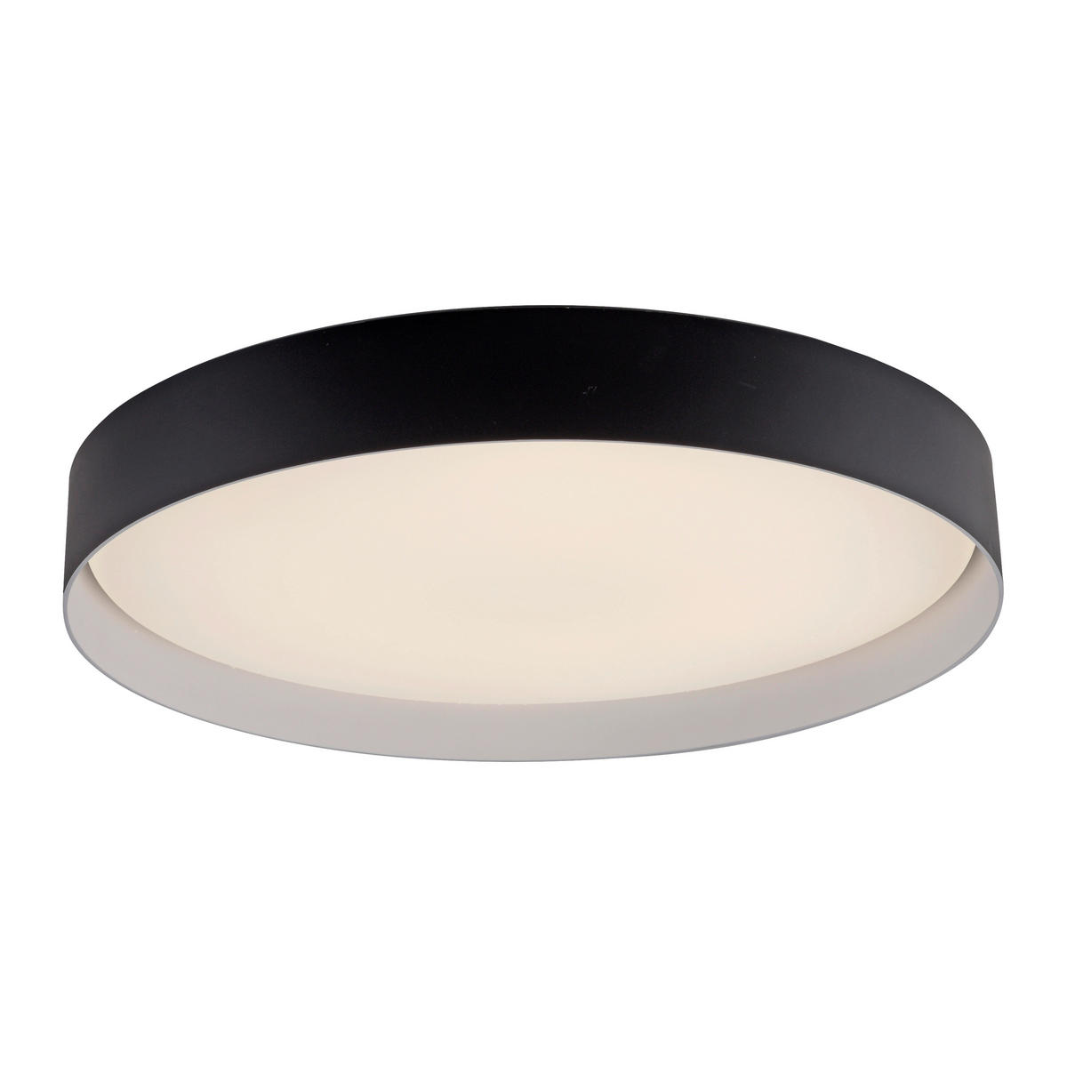 LED-DECKENLEUCHTE SW TAVOLI 49/49/7,3 cm   - Schwarz, KONVENTIONELL, Kunststoff/Metall (49/49/7,3cm) - Schöner Wohnen