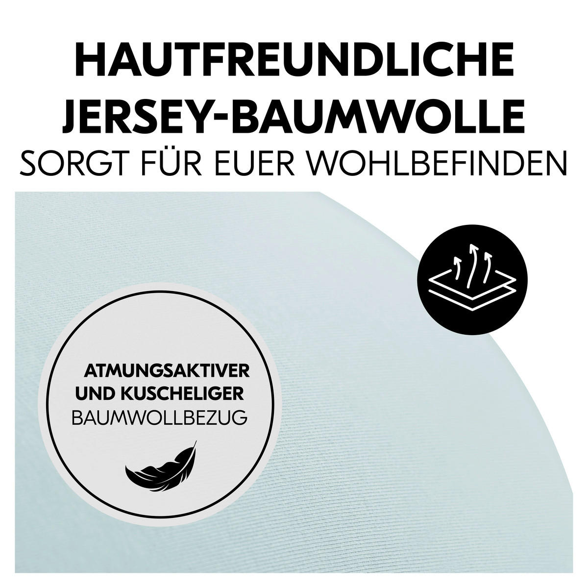 STILLKISSEN Nurse N Feed   - Pastellblau, Basics, Textil (25/80/140cm) - Hauck