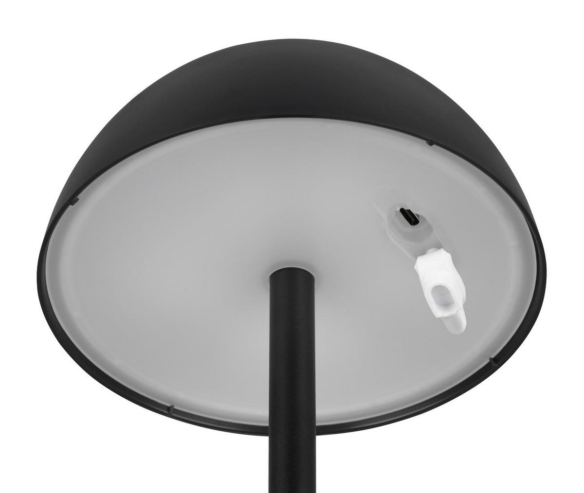 NABÍJATEĽNÁ STOLNÁ LAMPA 13,5/30 cm - čierna, Trend, plast (13,5/30cm)