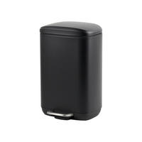 TRETEIMER 5 L  - Schwarz, Basics, Kunststoff/Metall (21/32,7/19,5cm) - Novel