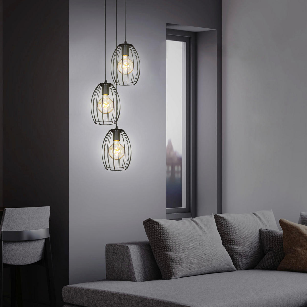 LUSTER       - crna, Trendi, drvo/metal (31,5/139,5cm)