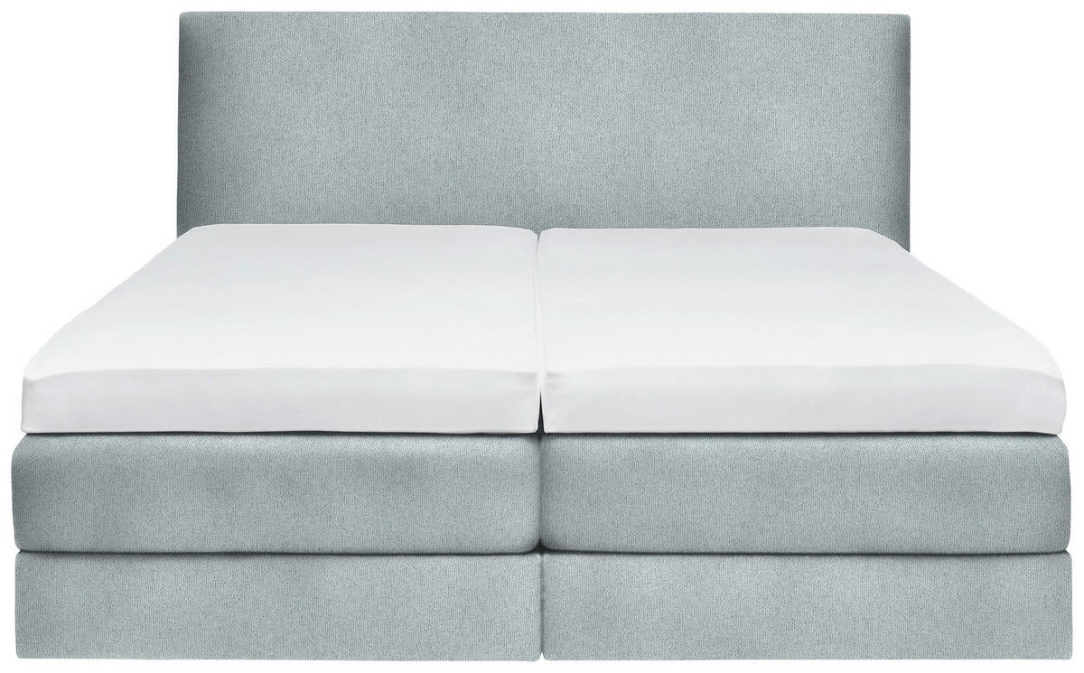 BOXSPRINGBETT 160/200 cm  in Hellgrau  - Hellgrau, Konventionell, Holz/Textil (160/200cm) - Dieter Knoll