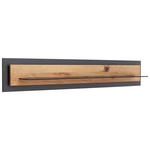 WANDBOARD  150/26/23 cm  - Eichefarben/Anthrazit, Natur, Glas/Holz (150/26/23cm) - Linea Natura