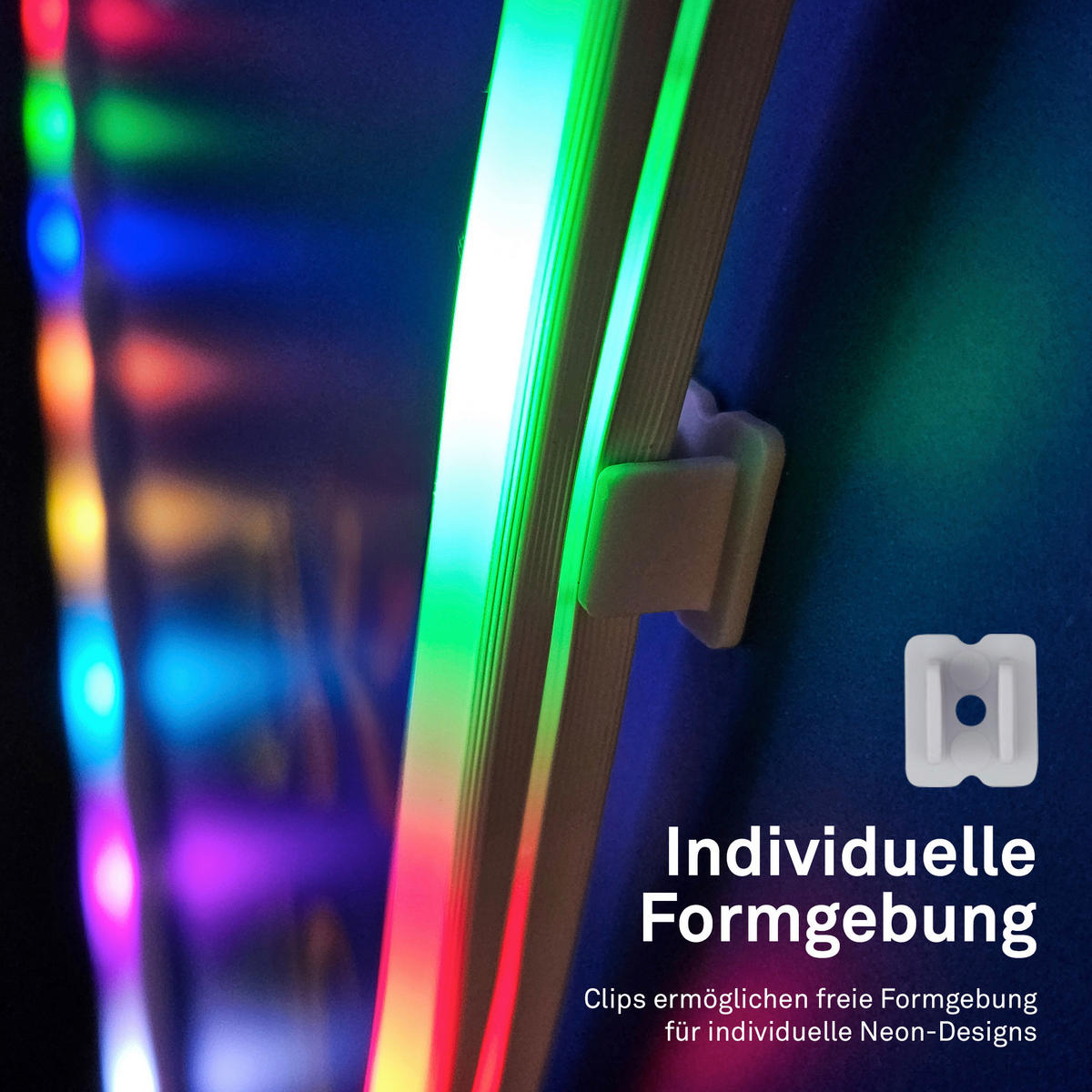 LED SZALAG  - fehér, Basics, műanyag (300/0,7/1,4cm)