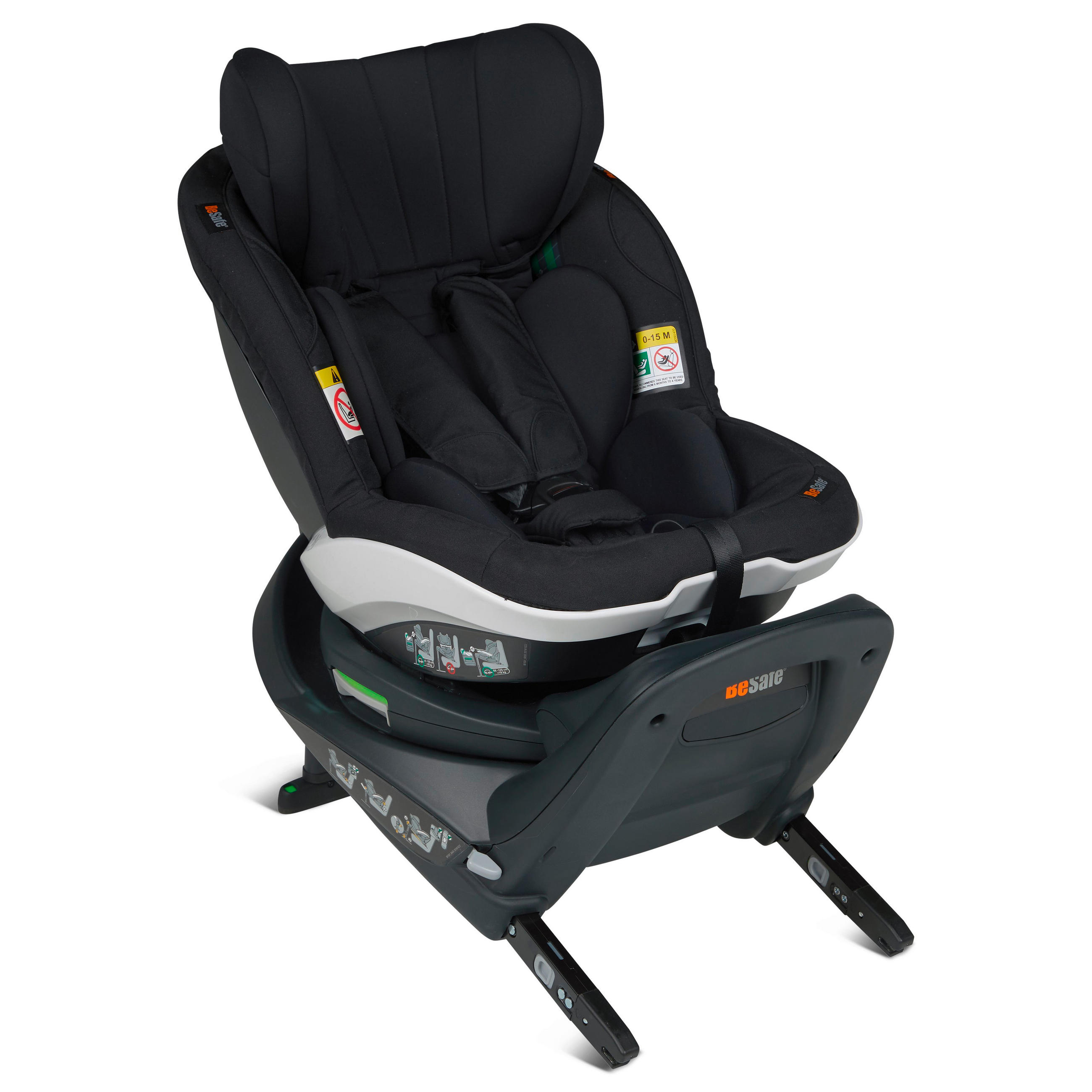DJEČJA AUTOSJEDALICA  Izi Turn I-Size  - crna, Basics, tekstil/plastika (15,5kg) - Besafe
