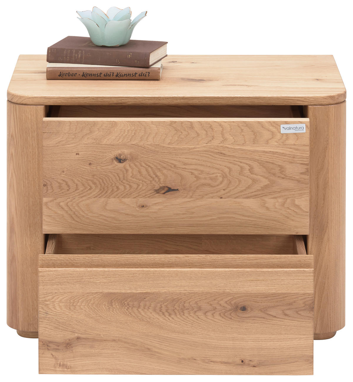 NOČNÝ STOLÍK, divoký dub, farba duba, 60/45/38 cm - farba duba, Natur, drevo (60/45/38cm) - Valnatura