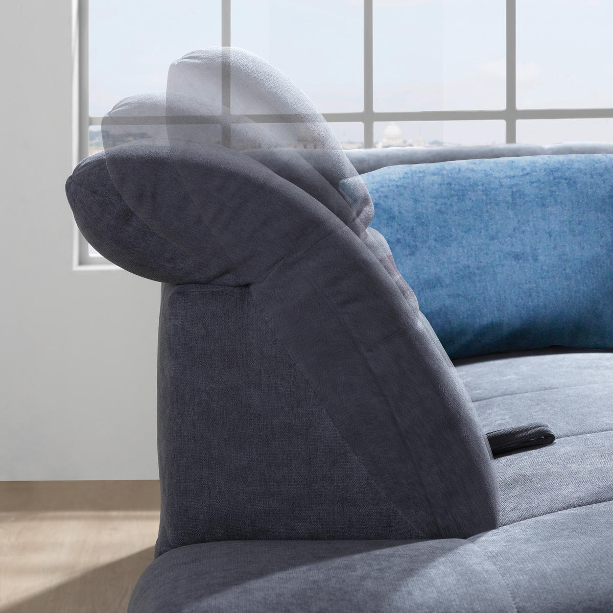 ECKSOFA in Chenille Dunkelbraun  - Chromfarben/Dunkelbraun, Design, Textil (242/313cm) - Xora