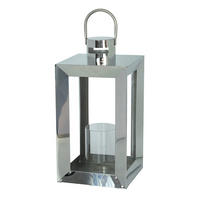 LUCERNA kov, sklo - barvy nerez oceli, Design, kov/sklo (19/37,5/19cm) - Ambia Home