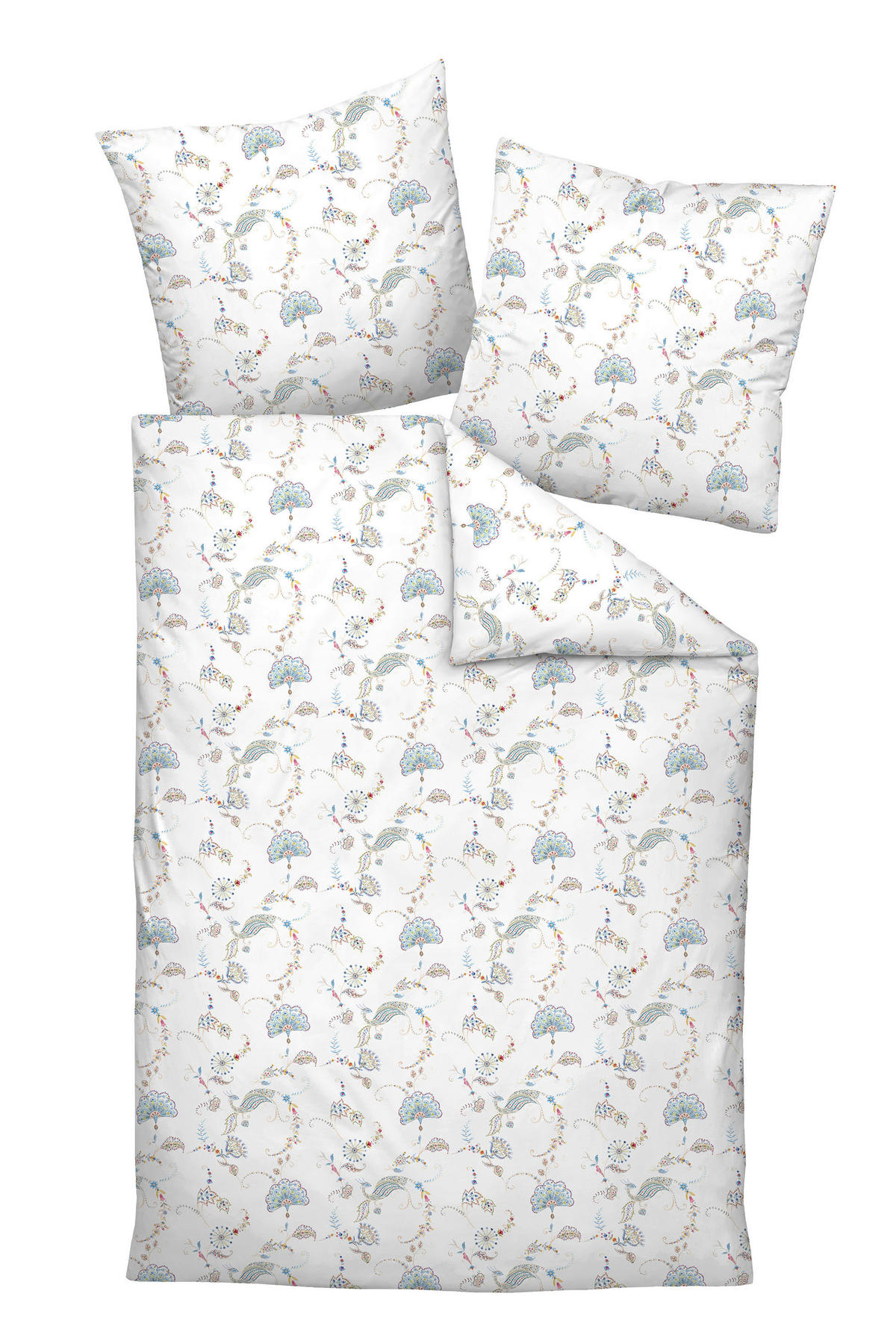 POSTEĽNÁ BIELIZEŇ, makosatén, viacfarebná, 140/200 cm  - viacfarebná, Modern, textil (140/200cm) - Janine