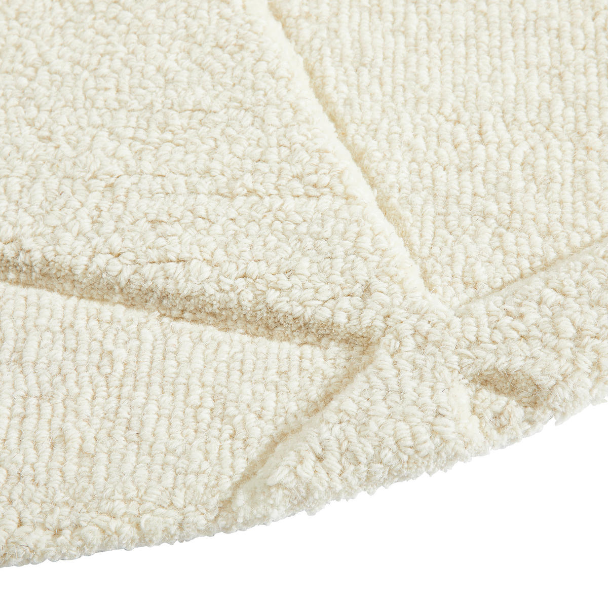 WOLLTEPPICH 120 cm Weiß  - Weiß, Design, Textil (120cm) - Linea Natura