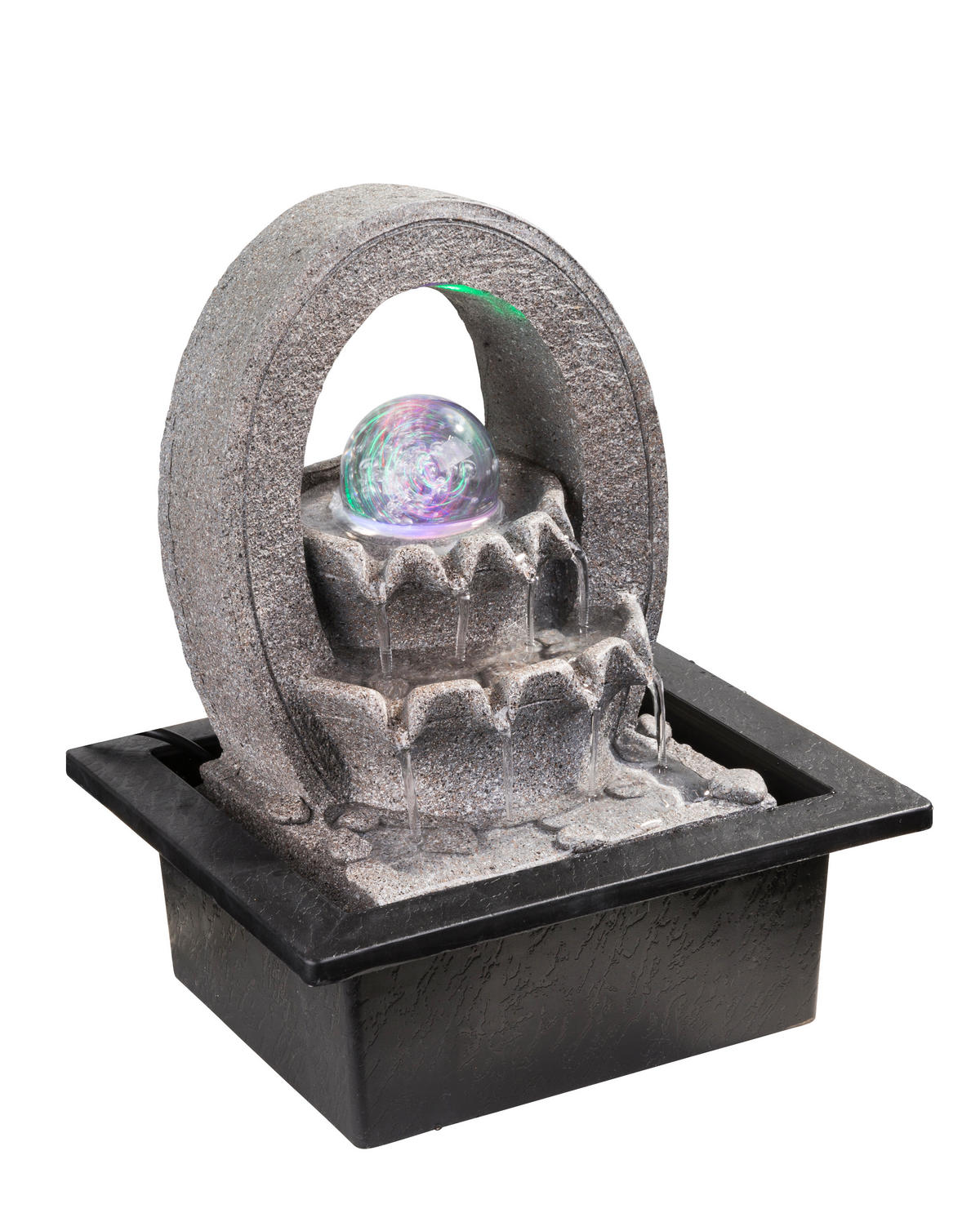 ZIMMERBRUNNEN - Grau, Basics, Kunststoff (21/17,5/25,5cm) - Globo