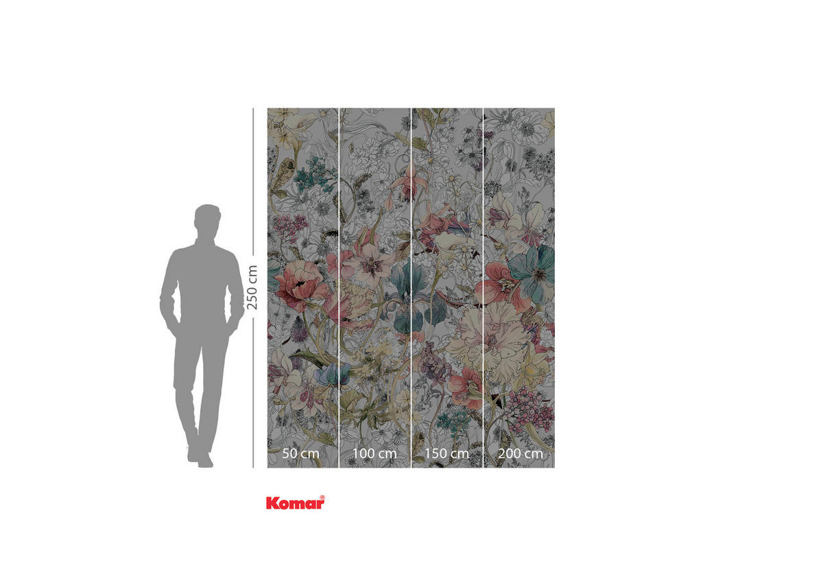 NON WOVEN-TAPET 200/250 cm  - multicolor, Basics (200/250cm) - Komar