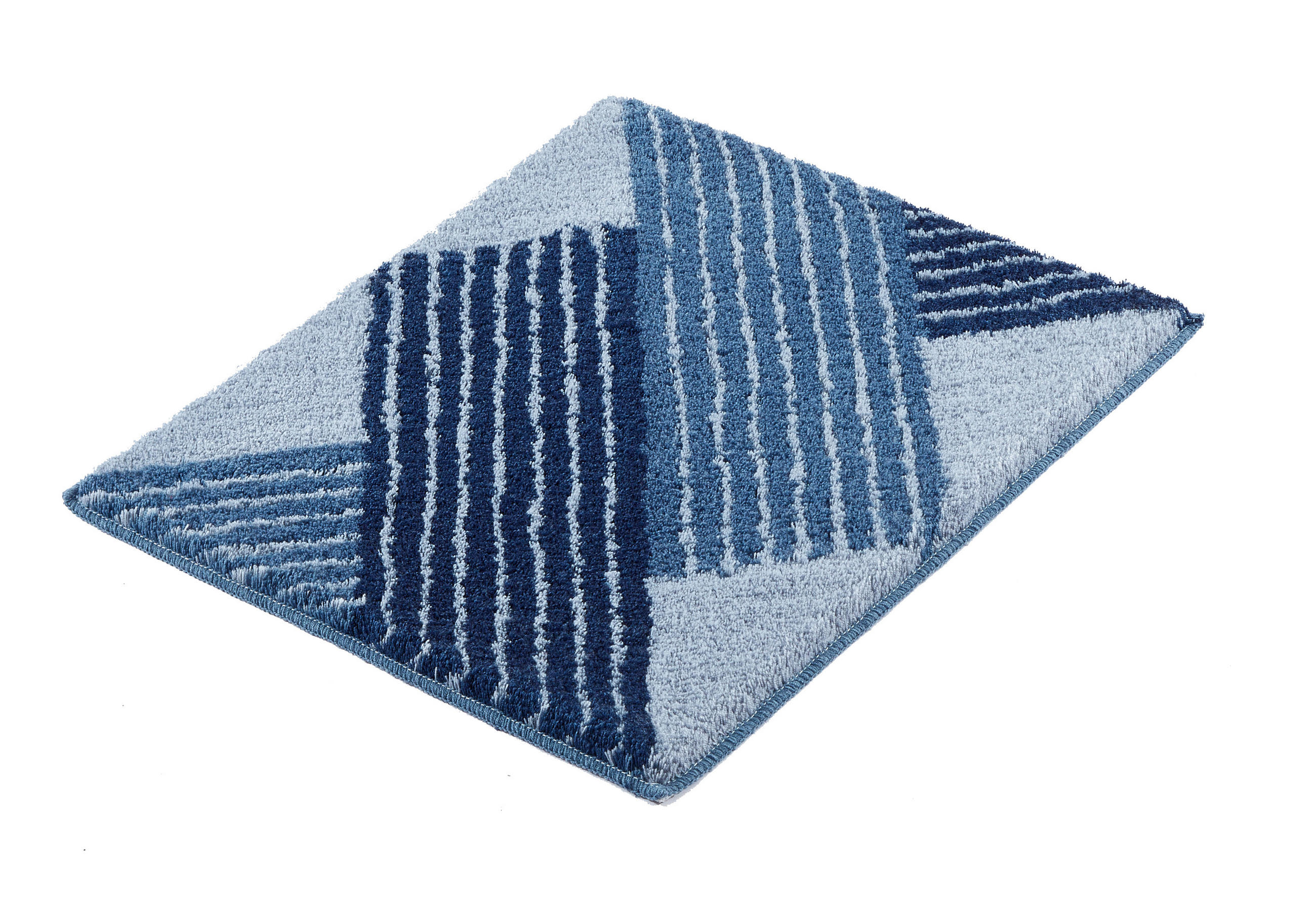 BADTEPPICH Blau 55/65 cm  - Blau, Basics, Kunststoff/Textil (55/65cm) - Kleine Wolke