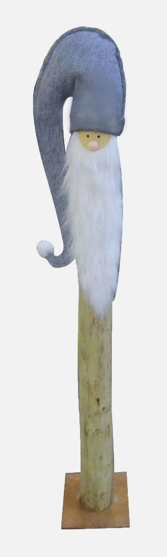 WICHTEL  - Naturfarben/Weiß, Trend, Holz/Textil (24/136/20cm) - X-Mas