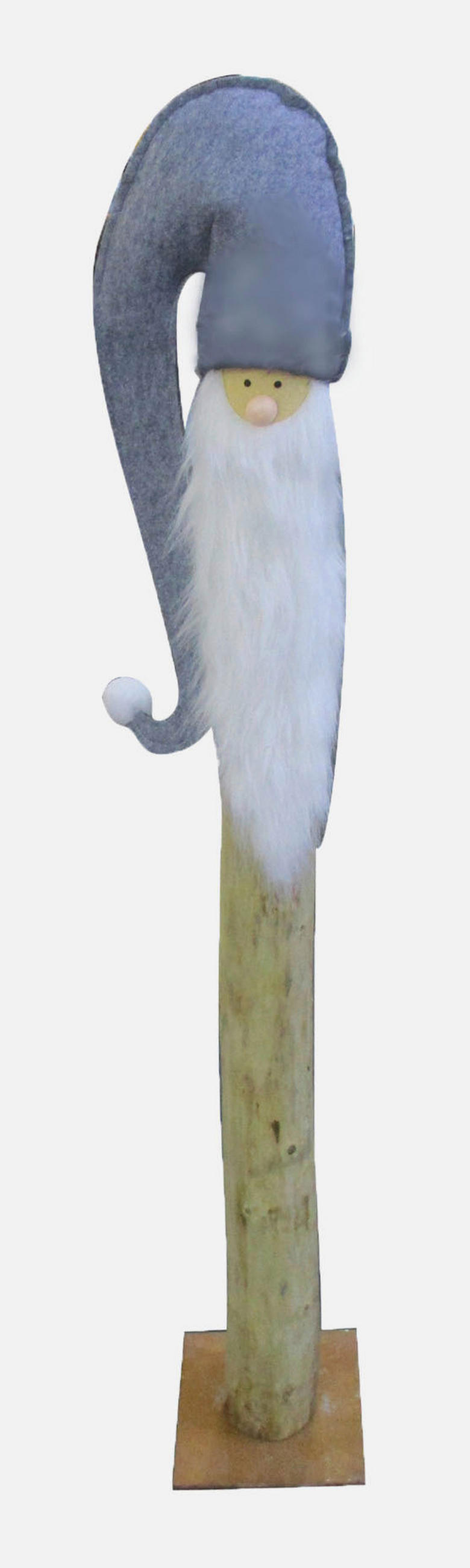 WICHTEL  - Naturfarben/Weiß, Trend, Holz/Textil (24/136/20cm) - X-Mas