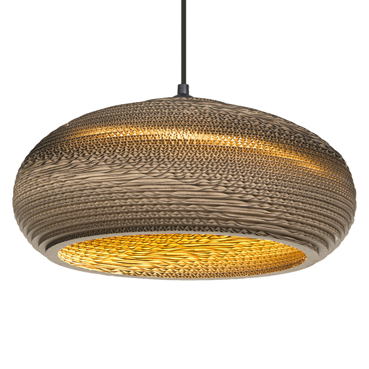 HÄNGELEUCHTE 40/125 cm  - Braun, Natur, Karton/Metall (40/125cm) - Osram
