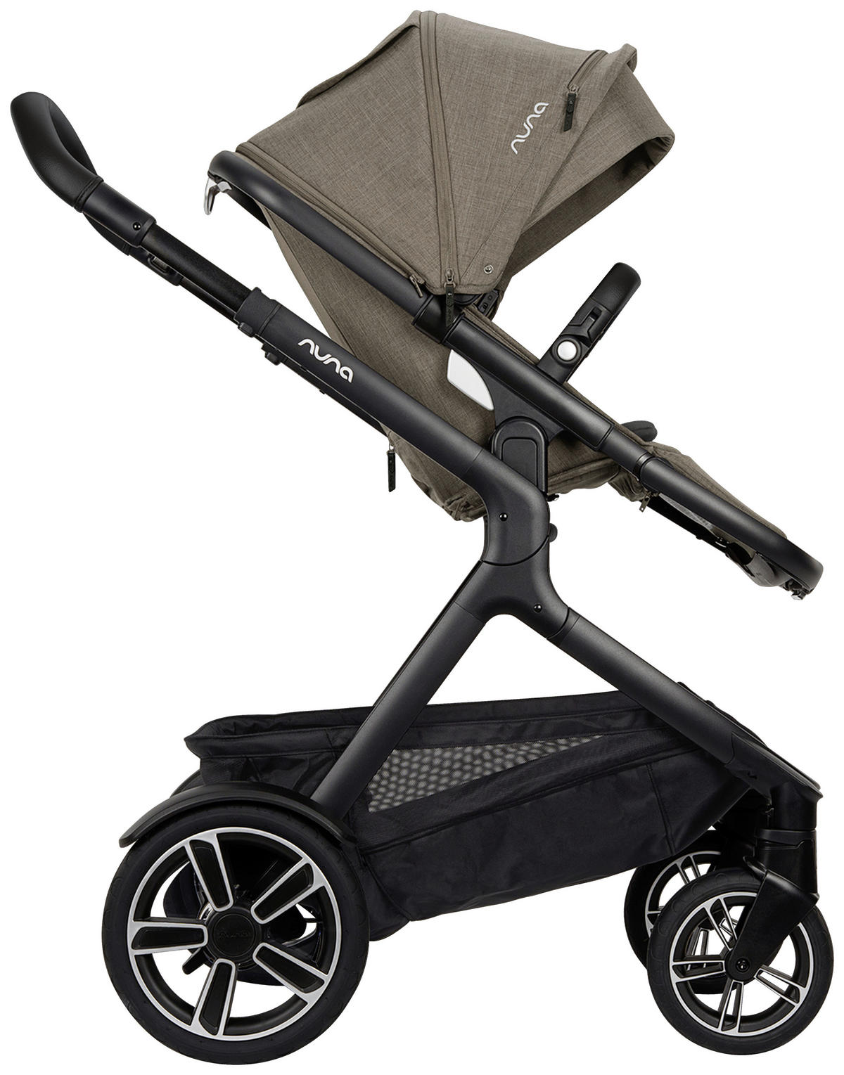 GESCHWISTERWAGEN Demi next  - Schwarz, Basics, Metall (63/123/83cm) - Nuna