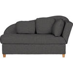 LIEGE  in Flachgewebe Anthrazit  - Anthrazit, LIFESTYLE, Holz/Textil (180/97/85cm) - Novel