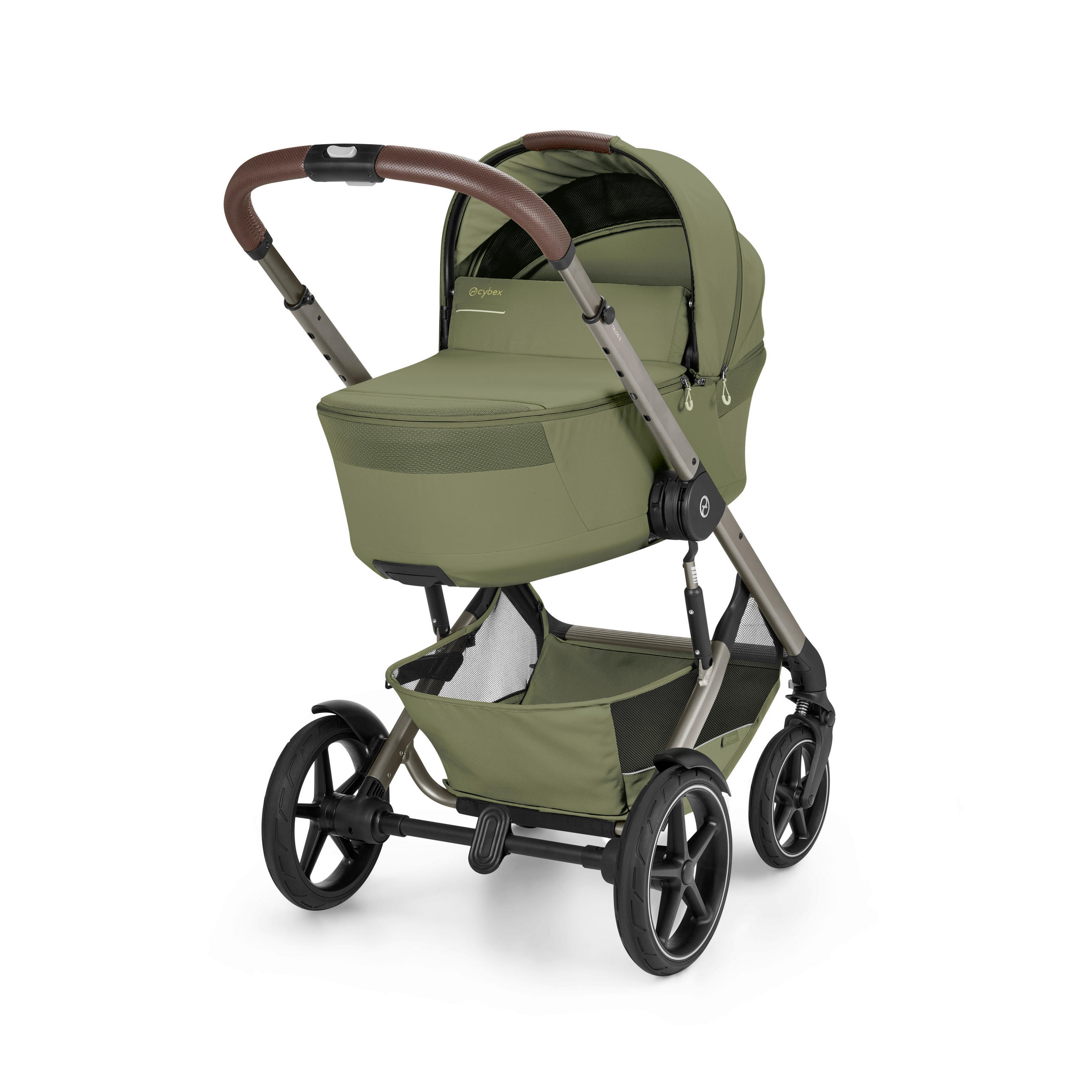 KINDERWAGEN Talos S TPE inkl. Fold-Carrycot  - Taupe/Khaki, Basics, Textil/Metall (93/60/115cm) - cybex GOLD