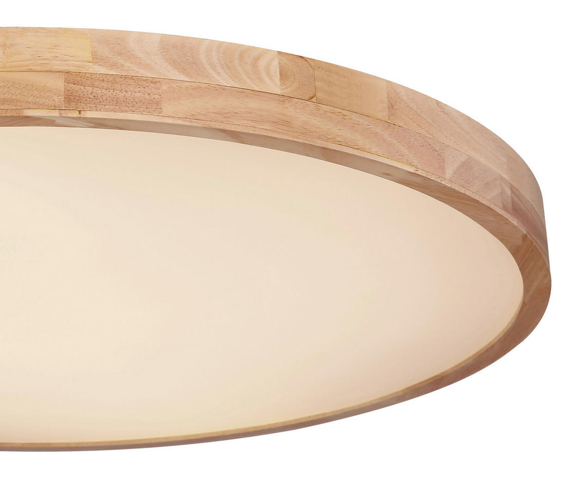 LED-DECKENLEUCHTE Rainer 80/10.5 cm  - Naturfarben/Weiß, Natur, Kunststoff/Metall (80/10.5cm)