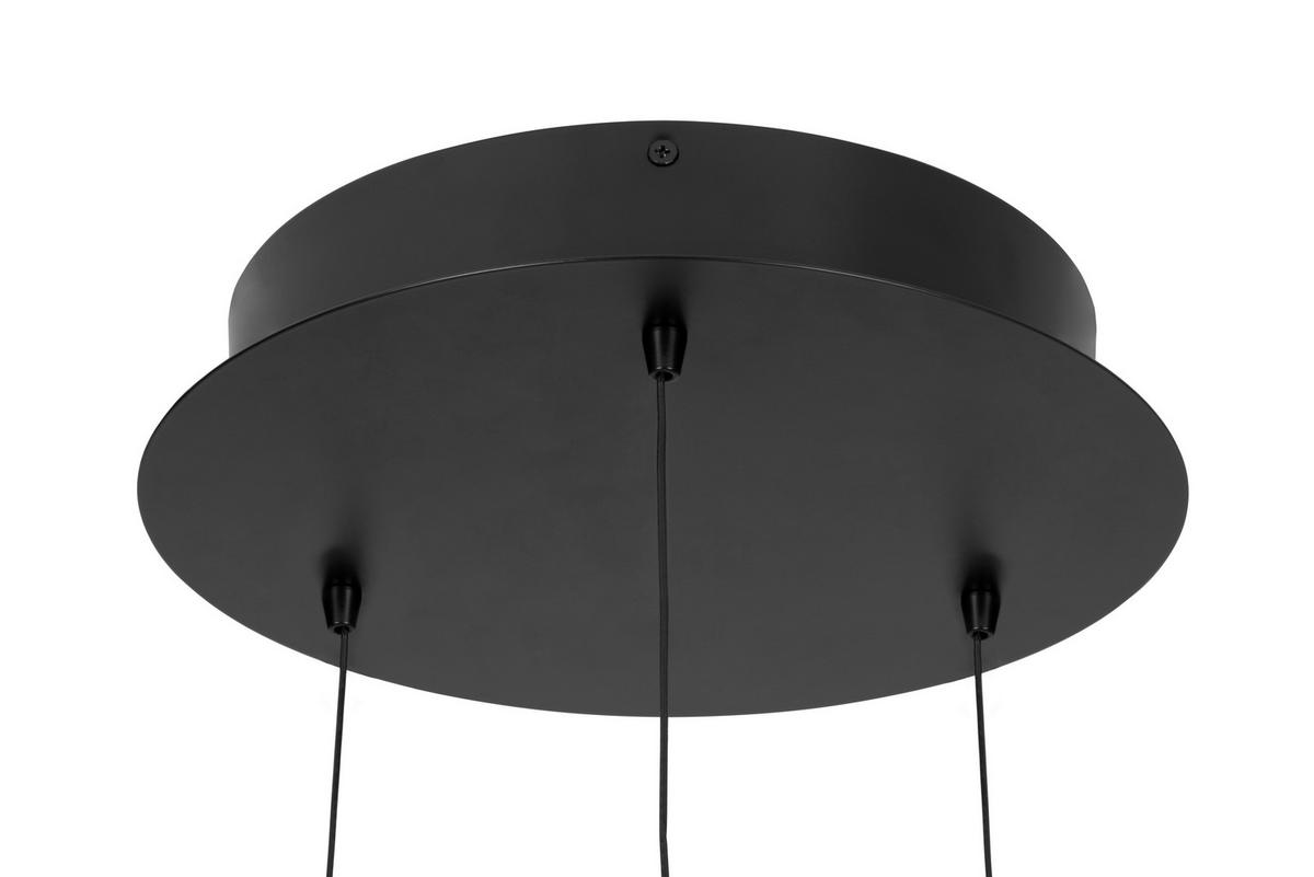 LED-HÄNGELEUCHTE Bedford 30/150 cm   - Klar/Schwarz, Design, Kunststoff/Metall (30/150cm) - Novel