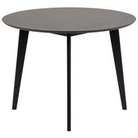 JEDÁLENSKÝ STÔL, dub, kaučukové drevo, čierna, 105/105/76 cm - čierna, Modern, drevo (105/105/76cm) - MID.YOU