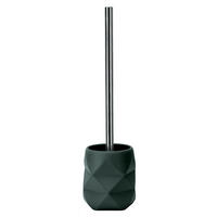 WC-BÜRSTENGARNITUR - Silberfarben/Grün, Design, Kunststoff (10,6/39cm) - Kleine Wolke