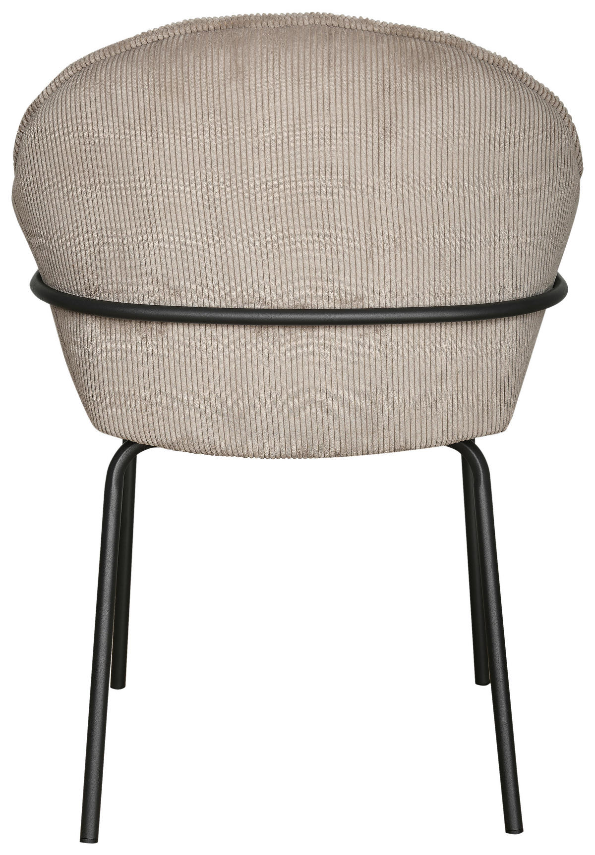 ARMLEHNSTUHL  Stoffauswahl Cord  Schwarz, Taupe  - Taupe/Schwarz, Design, Textil/Metall (64/84,5/63cm) - Stylife