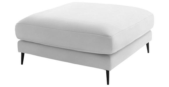 ECKSOFA  in Flachgewebe Creme  177/253 cm  - Creme/Schwarz, Design, Textil/Metall (177/253cm) - Dieter Knoll